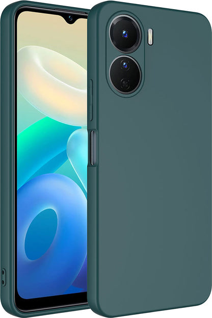 Vivo Y16 Kılıf Mnc Mara Laaakan Kapak-Koyu Yeşil