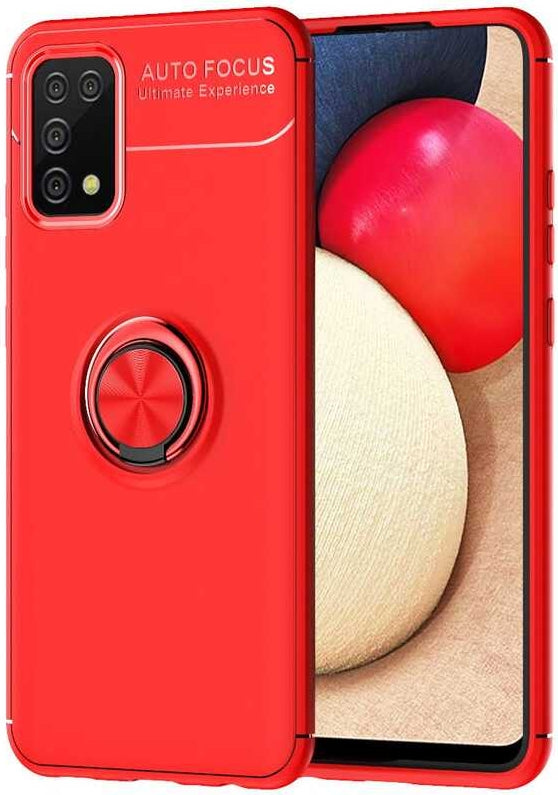 Galaxy A02S Kılıf Mnc Ravel Silikon Kapak-Kırmızı