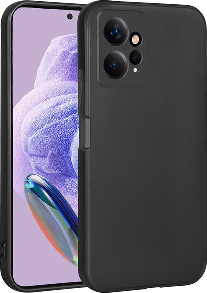 Xiaomi Redmi Note 12 4g Kılıf Mnc Premier Silikon Kapak-Siyah