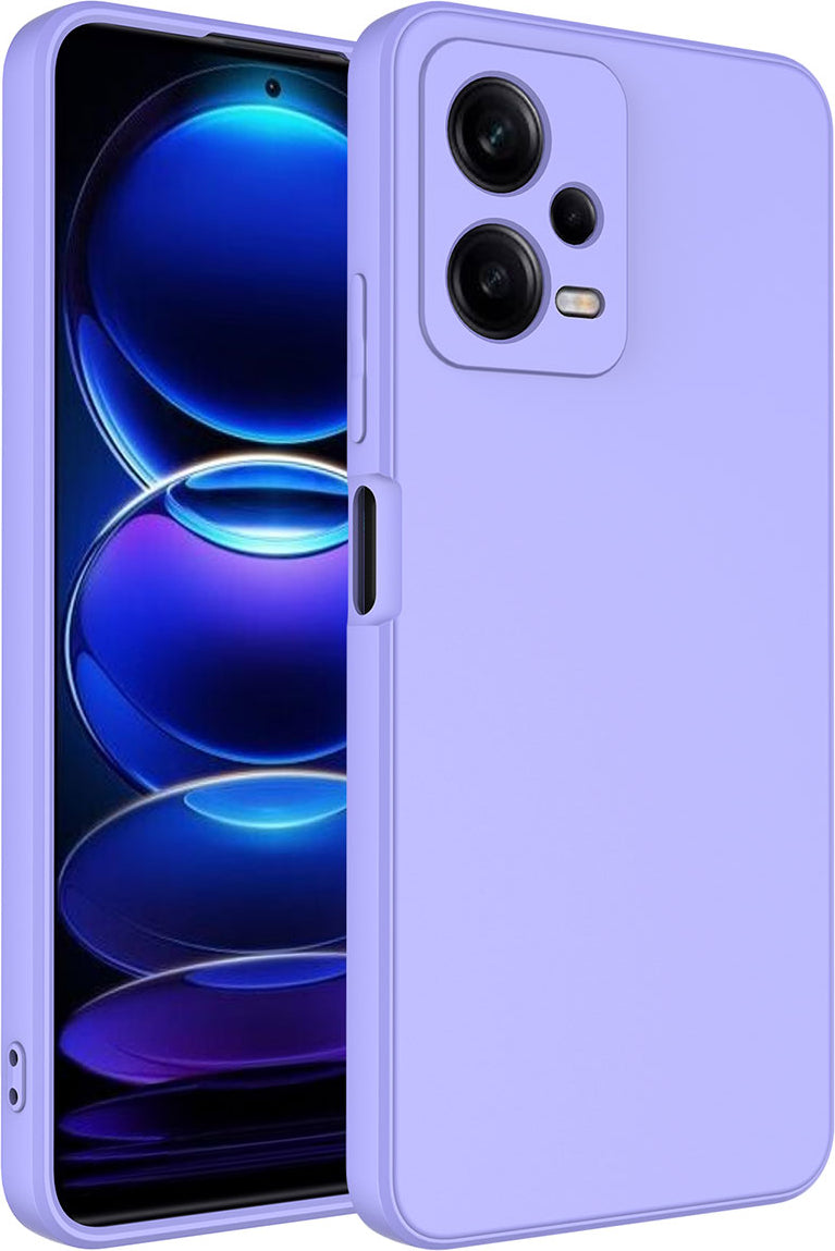Xiaomi Redmi Note 12 5g Kılıf Mnc Mara Laaakan Kapak-Lila