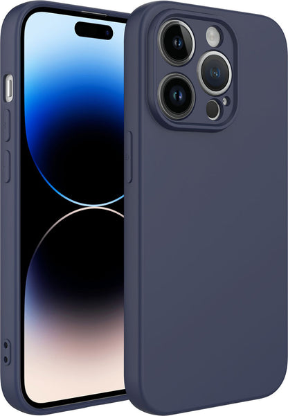 Apple iPhone 14 Pro Max Kılıf Mnc Kamera Korumalı Mara Laaakan Kapak-Lacivert