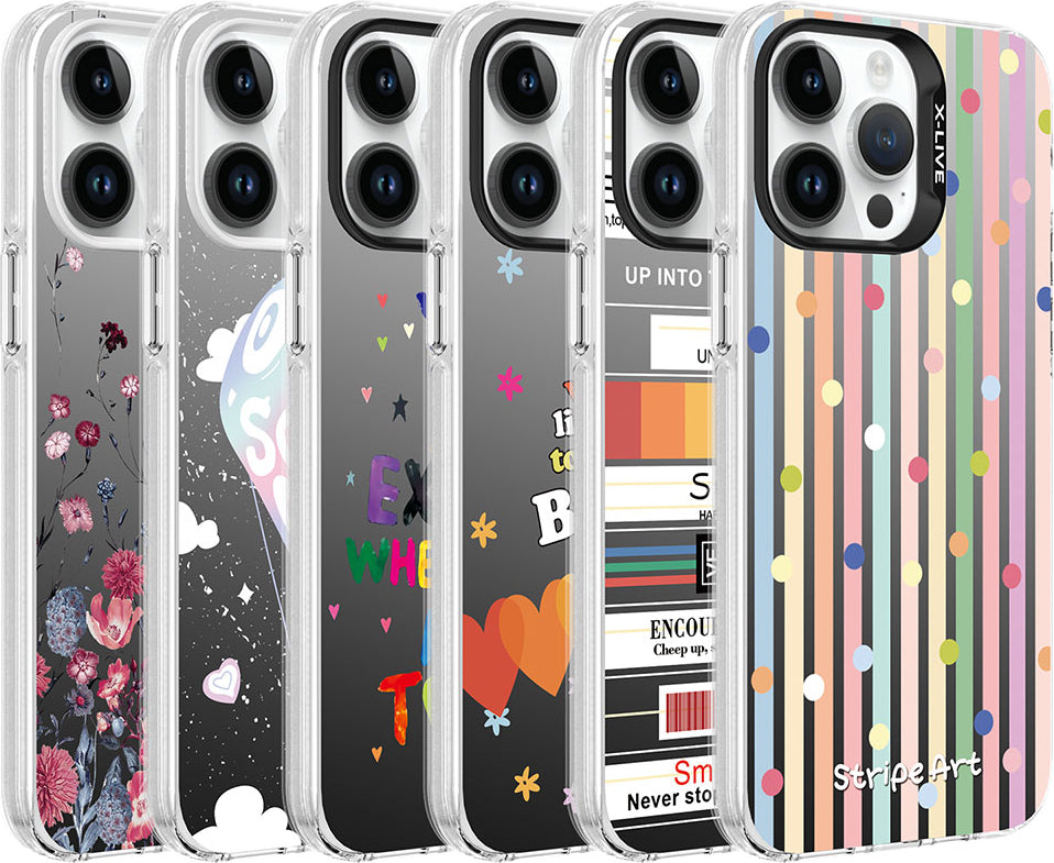 Apple iPhone 14 Pro Max Kılıf Desenli Mnc Silver Sert Kapak-Noktalar