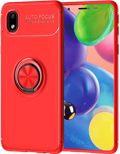 Galaxy A01 Core Kılıf Mnc Ravel Silikon Kapak-Kırmızı