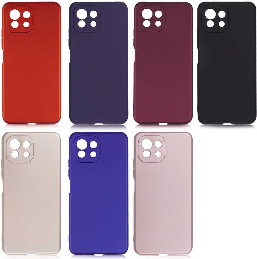 Xiaomi Mi 11 Lite Kılıf Mnc Premier Silikon Kapak-Kırmızı