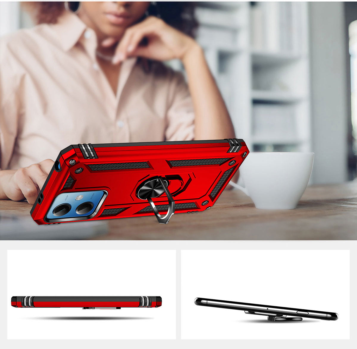 Xiaomi Redmi Note 12 5g Kılıf Mnc Vega Kapak-Mavi