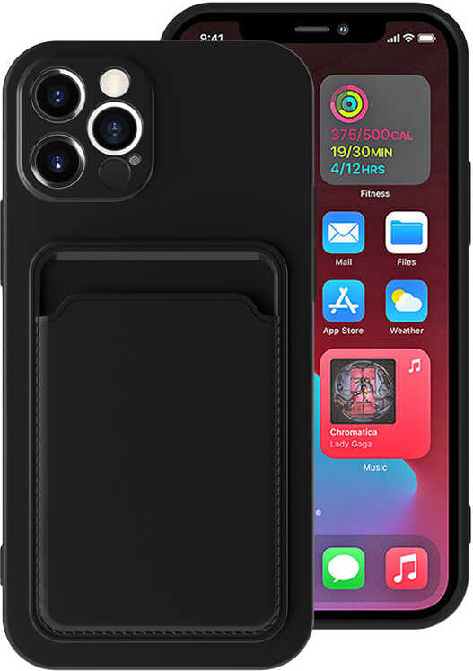 iPhone 12 Pro Max Kılıf mnc Ofix Kapak-Siyah