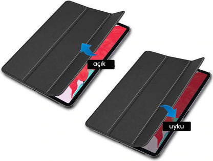 iPad Air 11 2025 M3 Mnc Smart Cover Standlı 1-1 Kılıf - Mavi