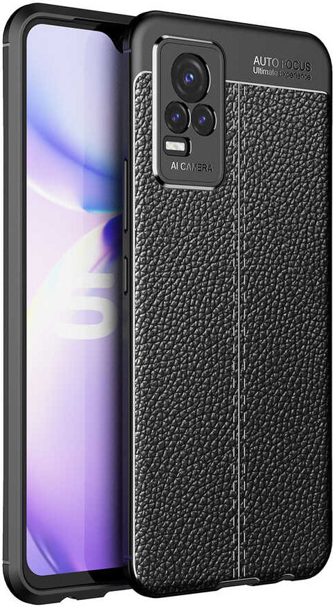 Vivo V21E Kılıf Mnc Niss Silikon Kapak-Siyah