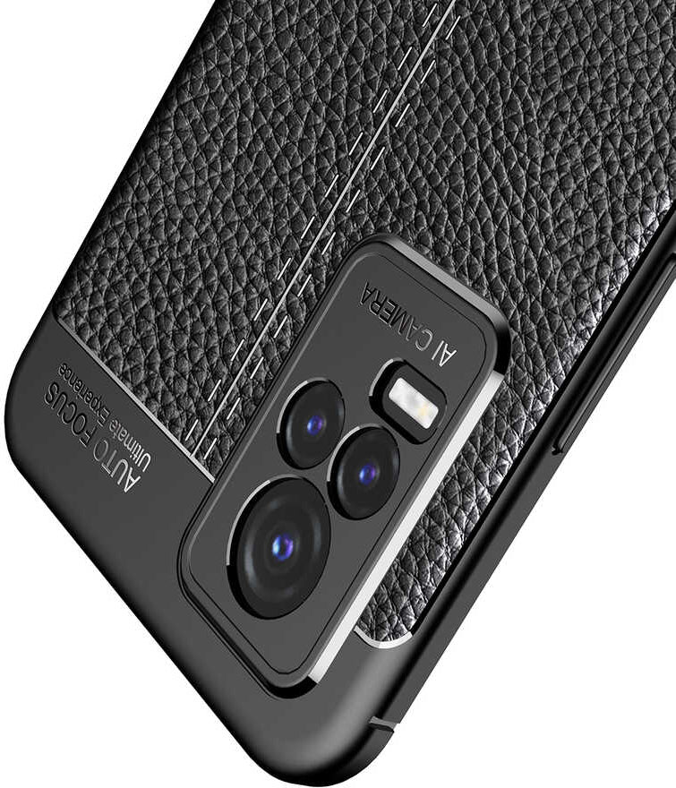 Vivo V21E Kılıf Mnc Niss Silikon Kapak-Siyah