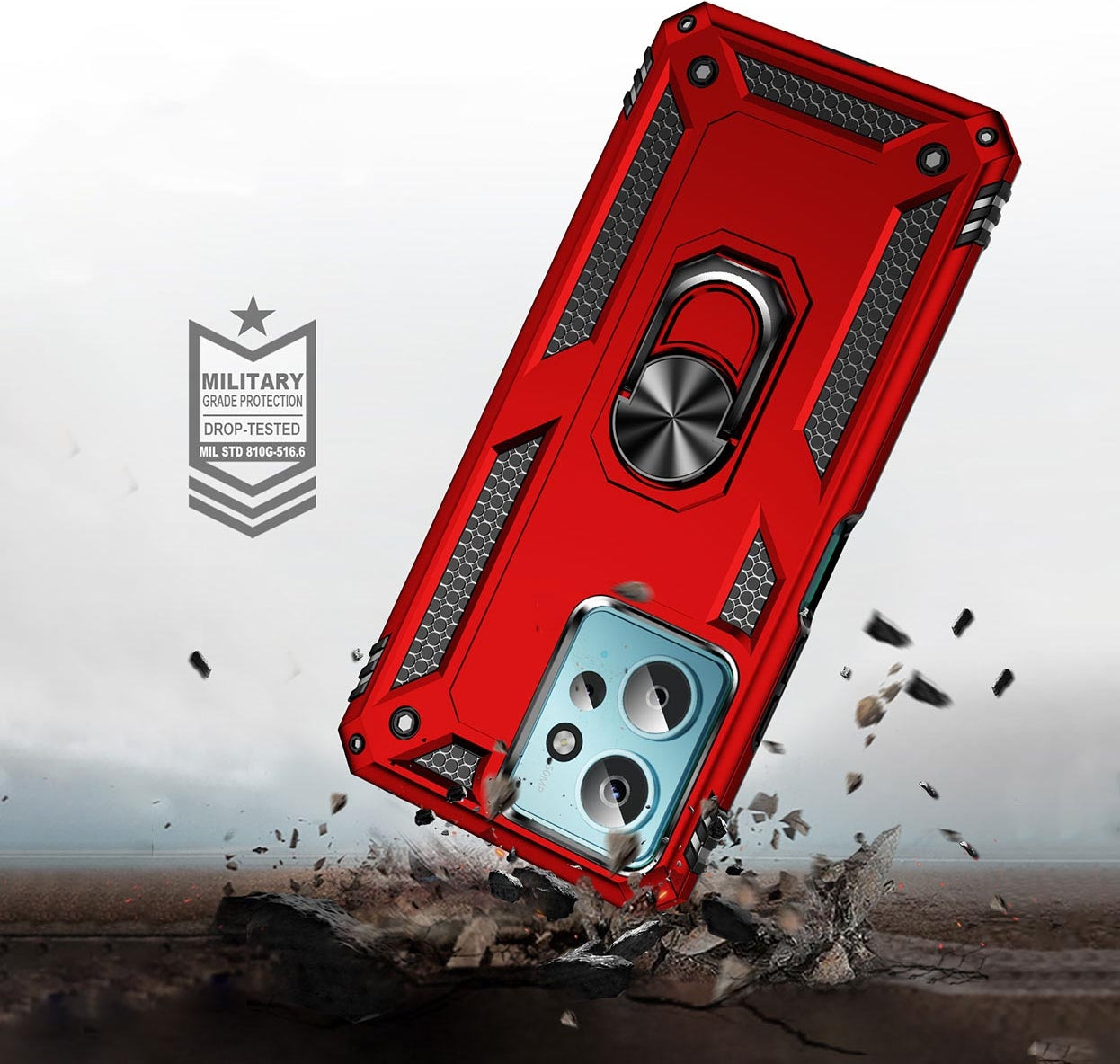 Xiaomi Redmi Note 12 4g Kılıf Mnc Vega Kapak-Mavi