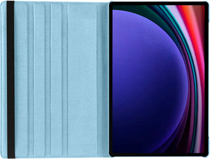 Galaxy Tab S9 Ultra SM-X910 Uyumlu Mnc Dönebilen Standlı Kılıf-Pembe Koyu