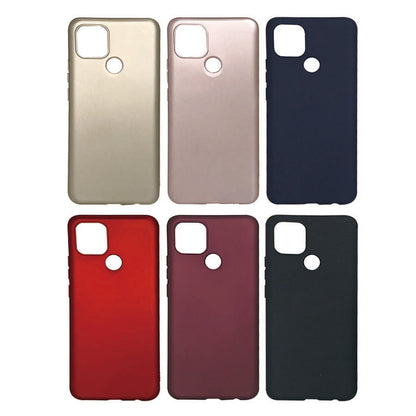 Oppo A15S Kılıf Mnc Premier Silikon Kapak-Gold