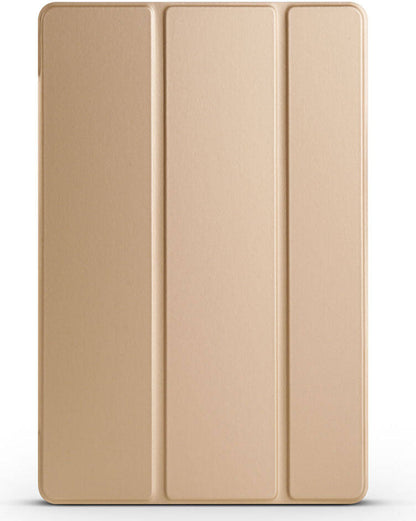 Galaxy Tab A9 Plus Uyumlu Mnc Smart Cover Standlı 1-1 Kılıf-Gold