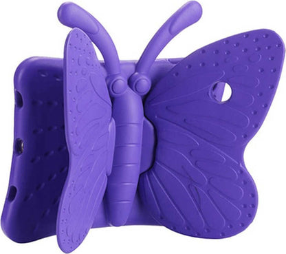 iPad 2. Nesil Uyumlu Mnc Butterfly Standlı Tablet Kılıf-Mor