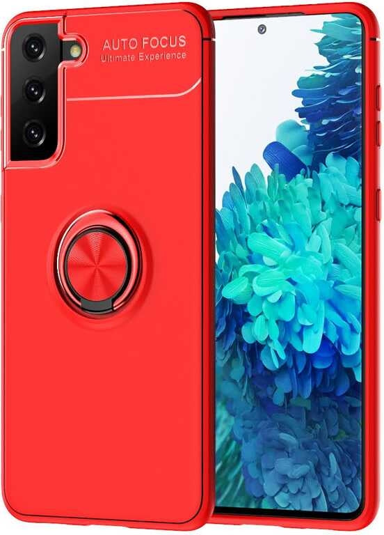 Galaxy S21 Kılıf Mnc Ravel Silikon Kapak-Kırmızı