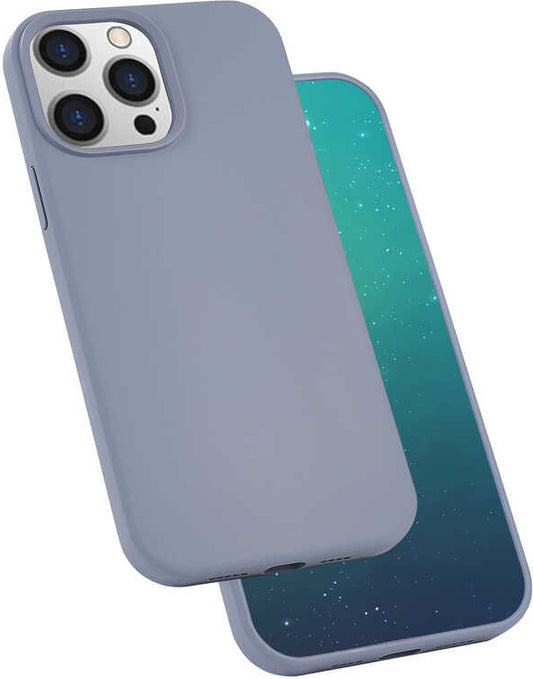 iPhone 13 Pro Max Kılıf Mnc Silk Silikon-Lila