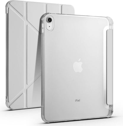 iPad 11.nesil 2025 Kılıf Mnc Tri Folding Kalem Bölmeli Standlı Kılıf - Siyah