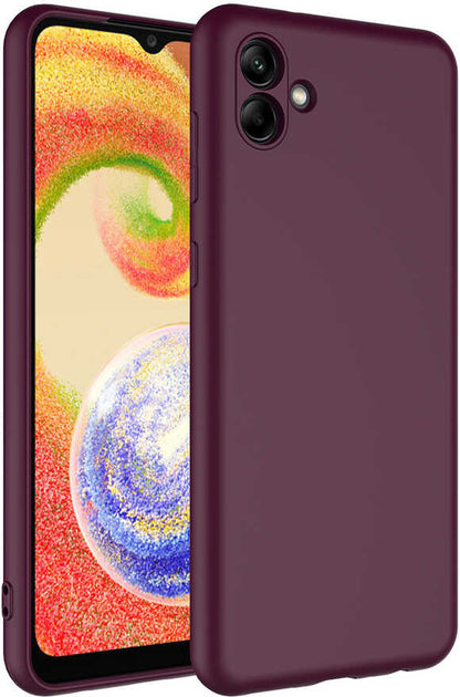 Galaxy A04 Kılıf Mnc Mara Laaakan Kapak-Koyu Mor