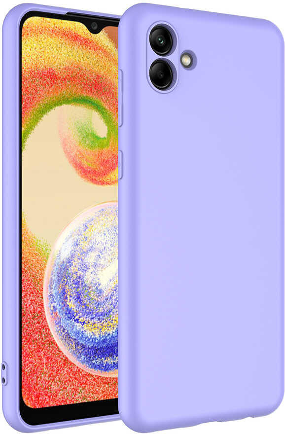 Galaxy A04 Kılıf Mnc Mara Laaakan Kapak-Lila