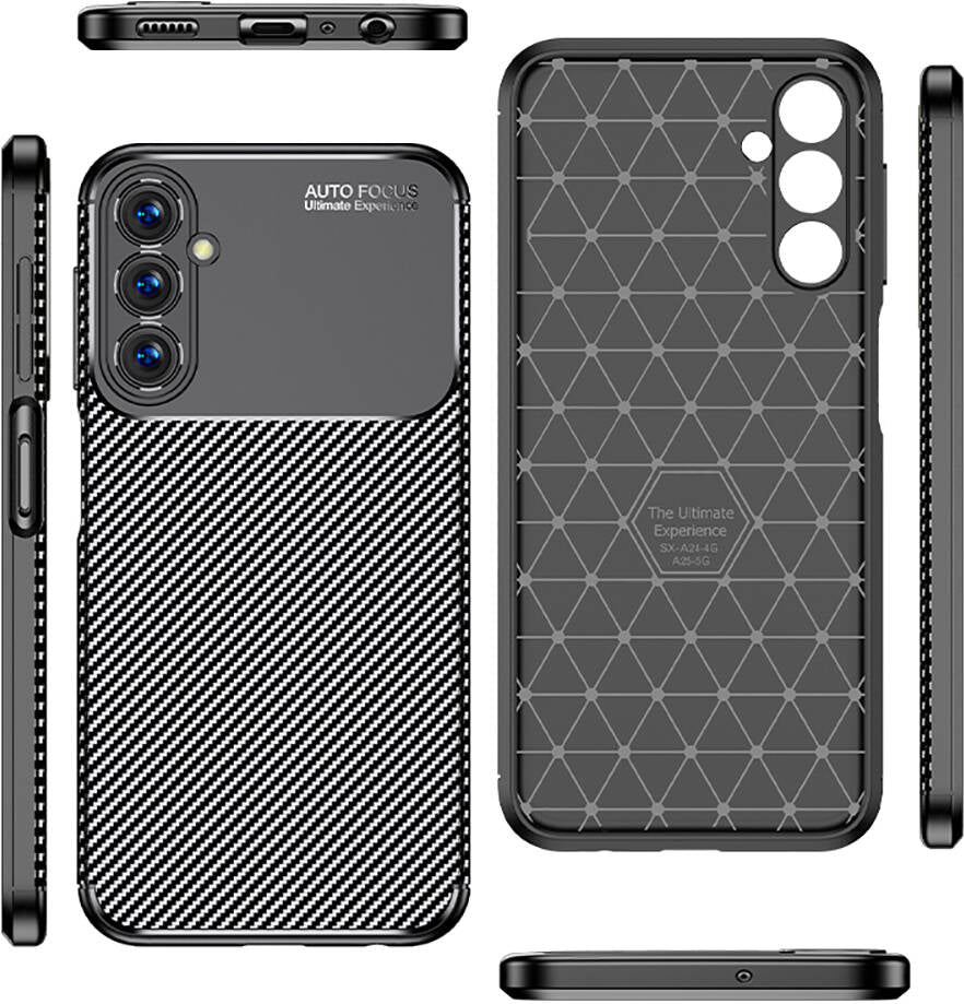 Galaxy A25 Kılıf Mnc Negro Silikon Kapak-Siyah