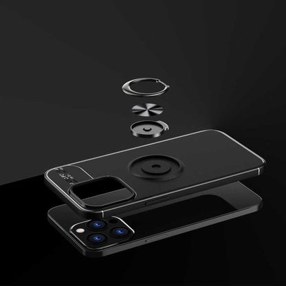 iPhone 13 Pro Kılıf Mnc Ravel Silikon Kapak-Siyah-Mavi