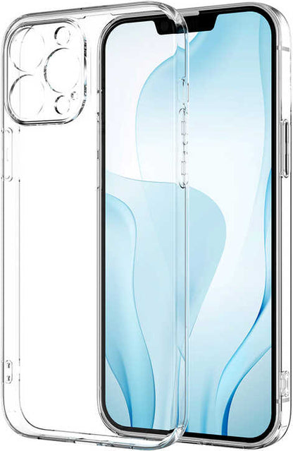 iPhone 13 Pro Max Kılıf Mnc Kamera Korumalı Süper Silikon Kapak-Renksiz
