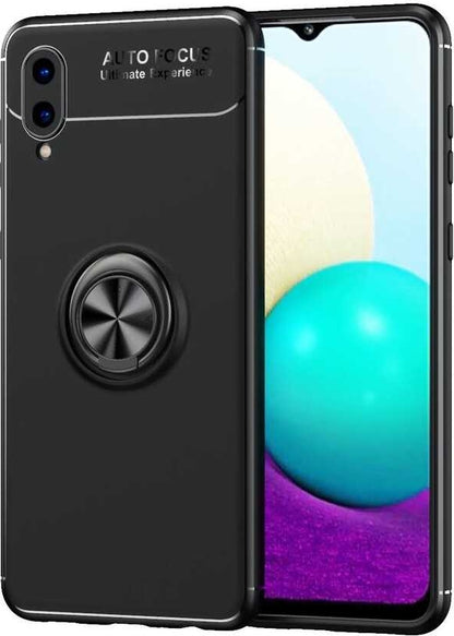 Galaxy A02 Kılıf Mnc Ravel Silikon Kapak-Siyah