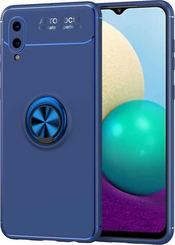 Galaxy A02 Kılıf Mnc Ravel Silikon Kapak-Mavi