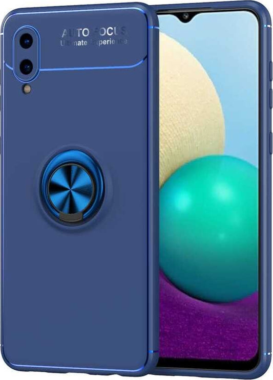 Galaxy A02 Kılıf Mnc Ravel Silikon Kapak-Mavi