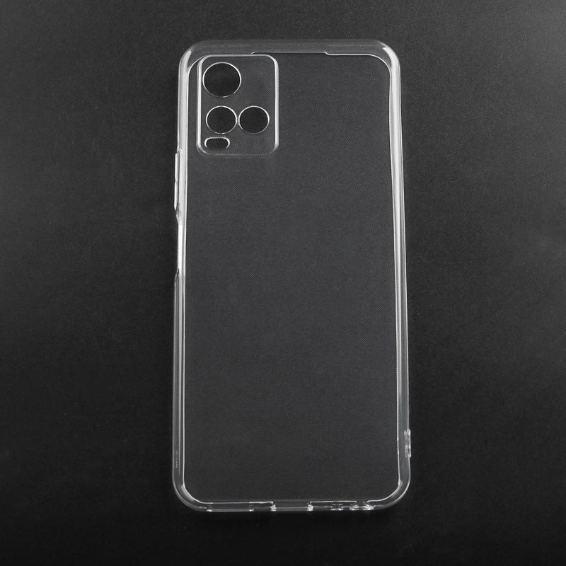 Vivo Y21S Kılıf Mnc Süper Silikon Kapak-Renksiz