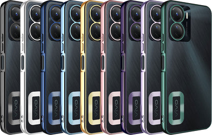 Vivo Y16 Kılıf Kamera Korumalı Logo Gösteren Mnc Omega Kapak-Sierra Mavi