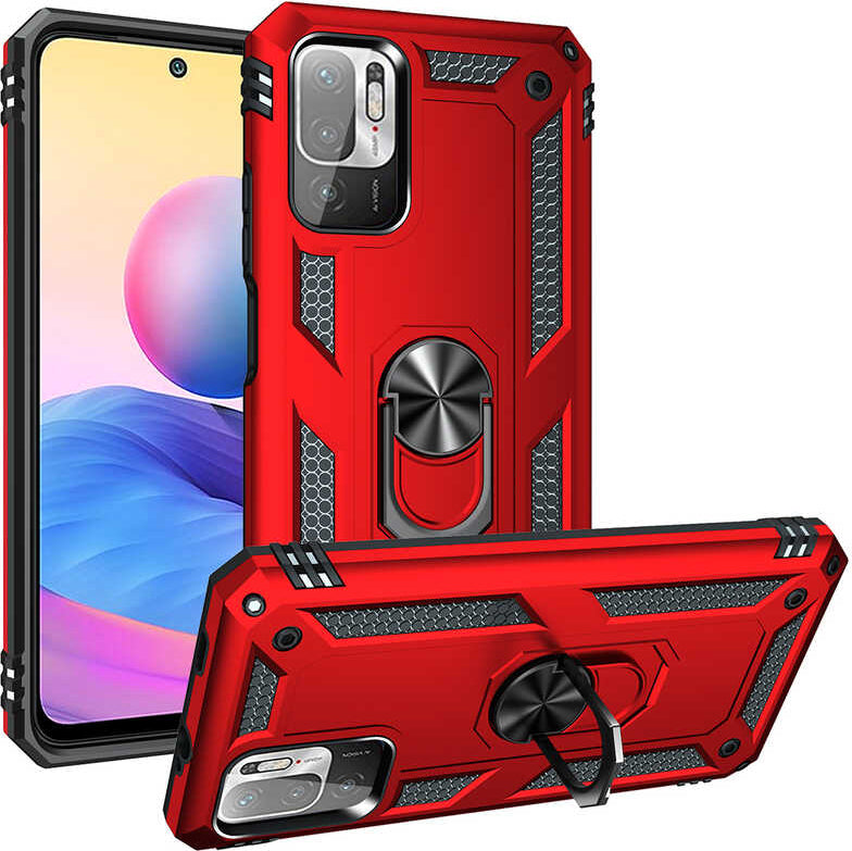 Xiaomi Poco M3 Pro Kılıf Mnc Vega Kapak-Kırmızı