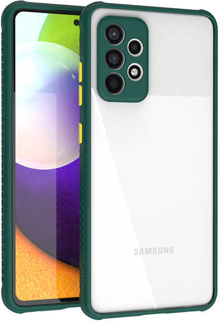 Galaxy A52 Kılıf mnc Kaff Kapak-Koyu Yeşil
