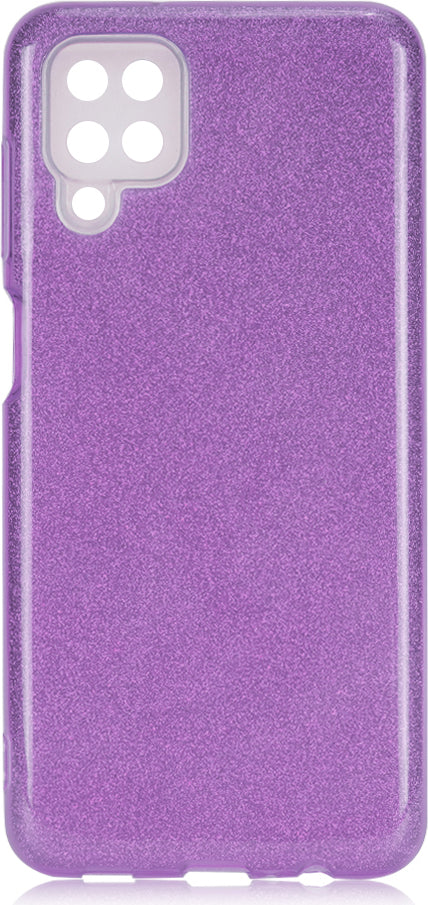 Galaxy A12 Kılıf Mnc Shining Silikon-Mor