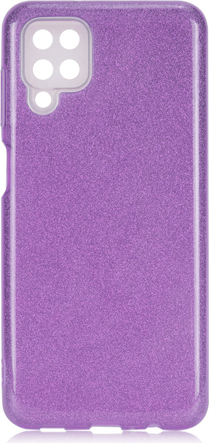 Galaxy A12 Kılıf Mnc Shining Silikon-Mor