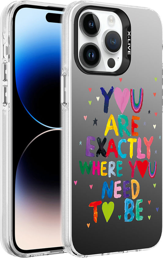 Apple iPhone 14 Pro Max Kılıf Desenli Mnc Silver Sert Kapak-You