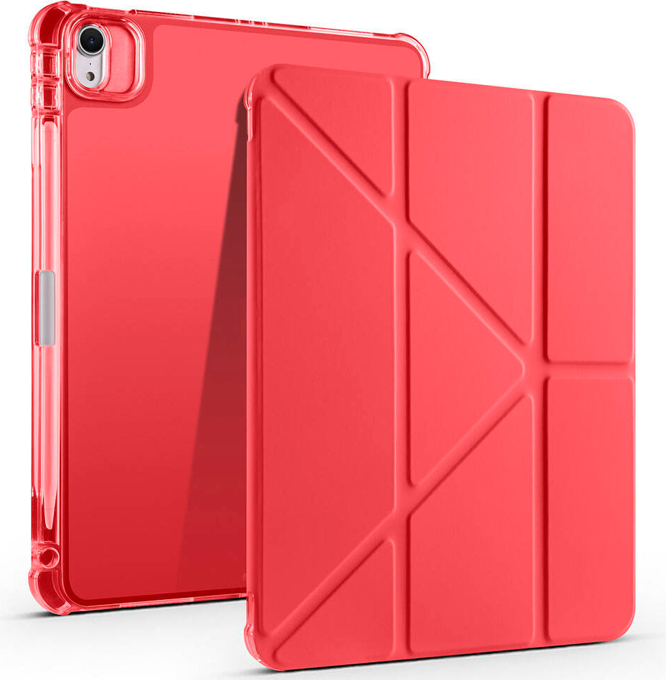 iPad Air 11 2025 M3 Kılıf Mnc Tri Folding Kalem Bölmeli Standlı Kılıf - Mavi