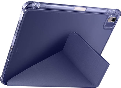 iPad Air 11 2025 M3 Kılıf Mnc Tri Folding Kalem Bölmeli Standlı Kılıf - Mavi