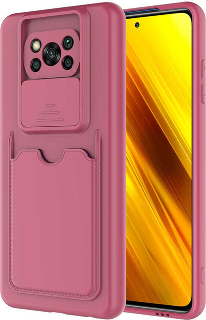 Xiaomi Poco X3 Kılıf mnc Kartix Kapak-Koyu Mor