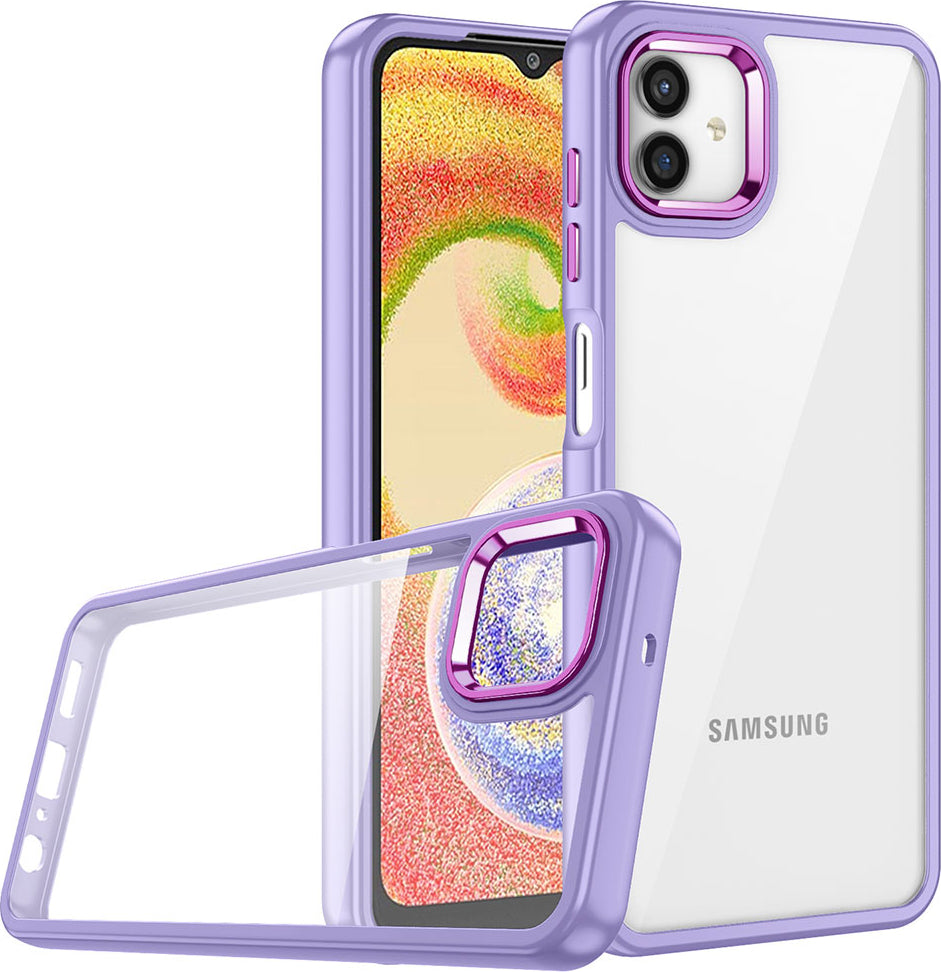Galaxy A04 Kılıf Mnc Flora Kapak-Lila