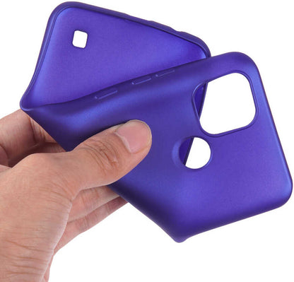 Realme C21 Kılıf Mnc Premier Silikon Kapak-Saks Mavi