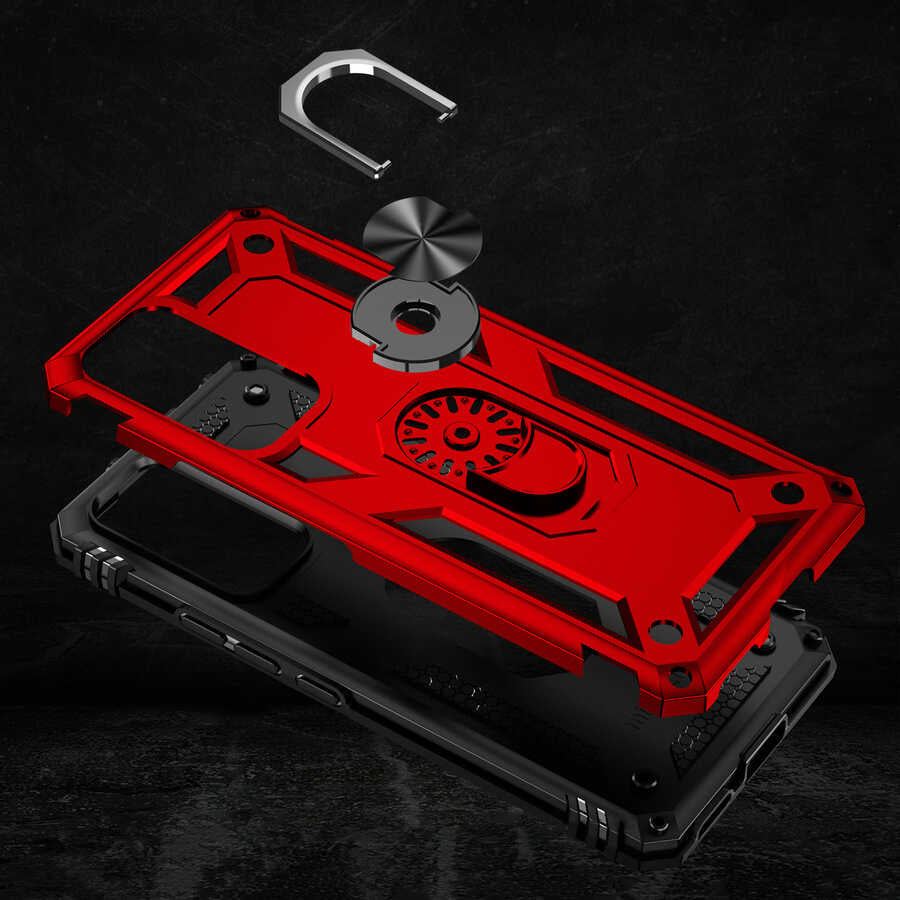 Xiaomi Xiaomi 12 Lite Kılıf Mnc Vega Kapak-Siyah