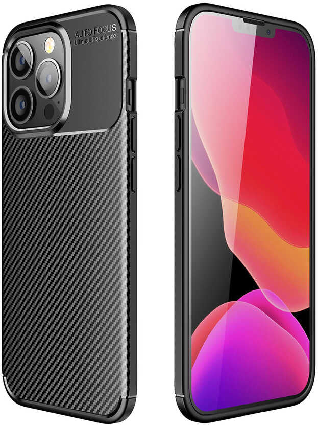 iPhone 13 Pro Kılıf Mnc Negro Silikon Kapak-Siyah