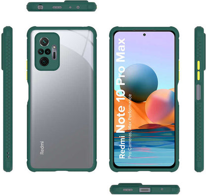 Xiaomi Redmi Note 10 Pro Kılıf mnc Kaff Kapak-Kırmızı