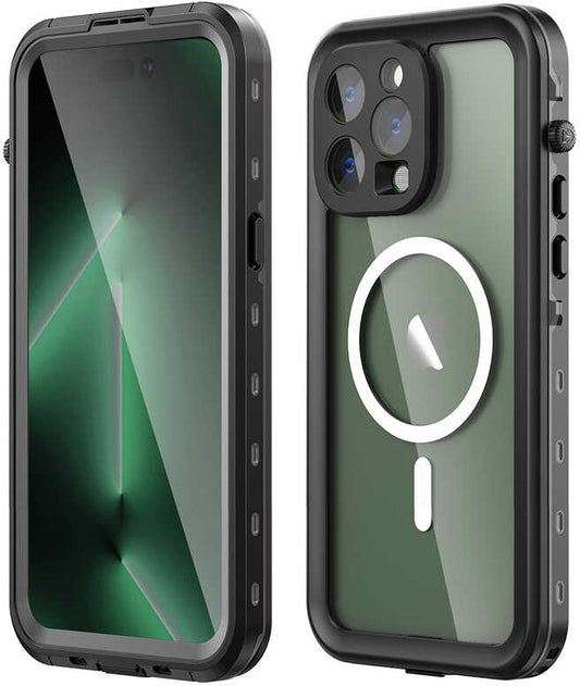 Apple iPhone 14 Pro Max Kılıf 1-1 Su Geçirmez Kılıf-Siyah