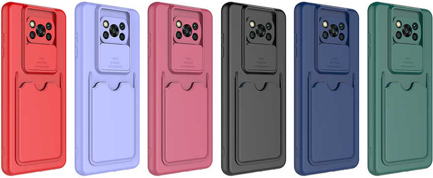 Xiaomi Poco X3 Kılıf mnc Kartix Kapak-Kırmızı