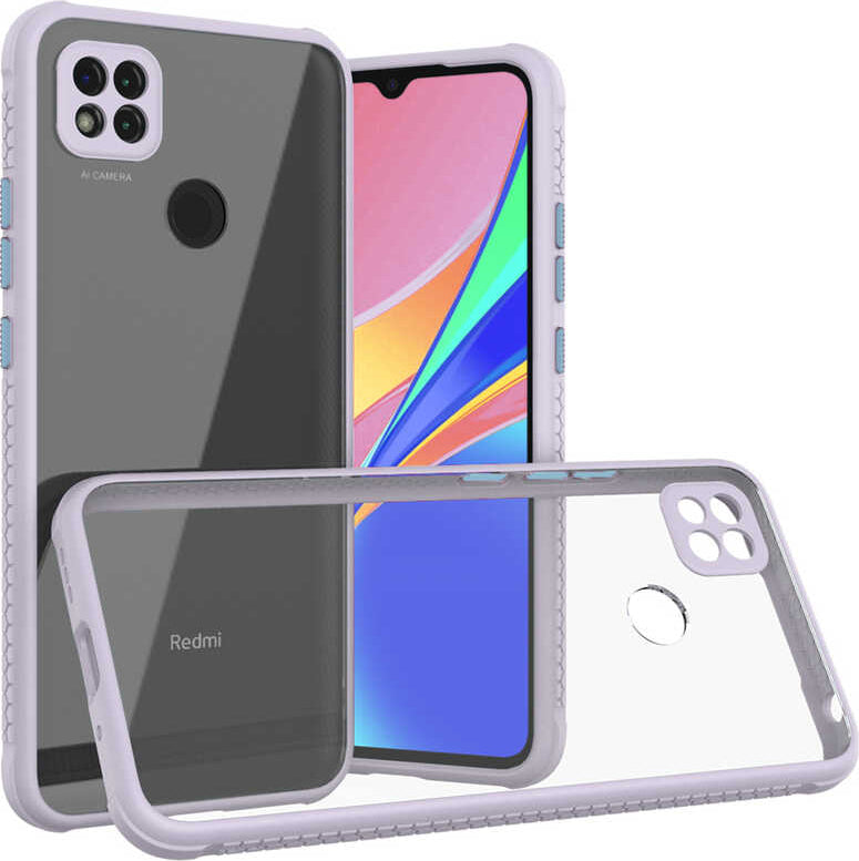Xiaomi Redmi 9c Kılıf mnc Kaff Kapak-Mor