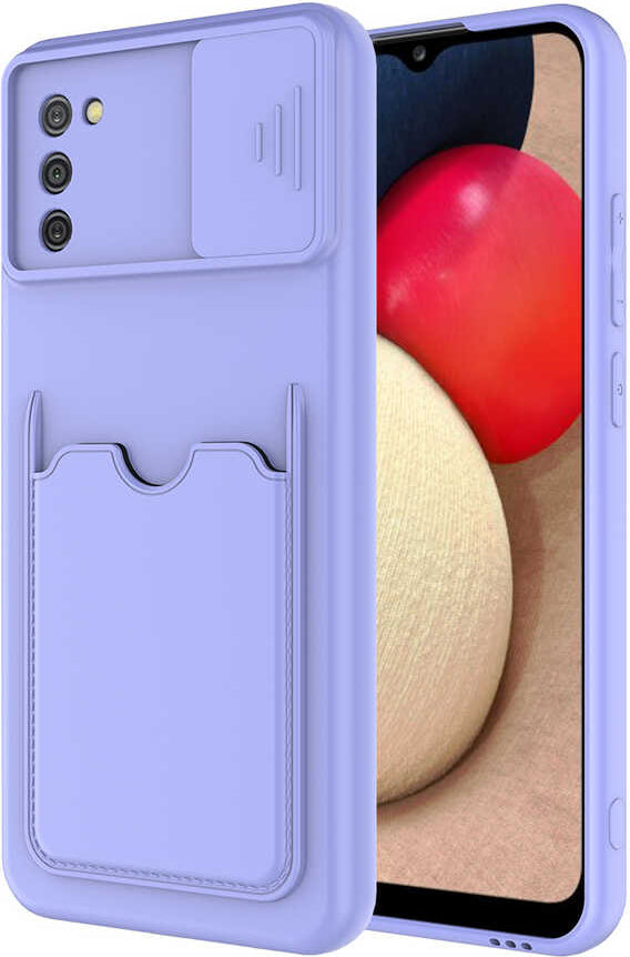 Galaxy A02S Kılıf mnc Kartix Kapak-Lila
