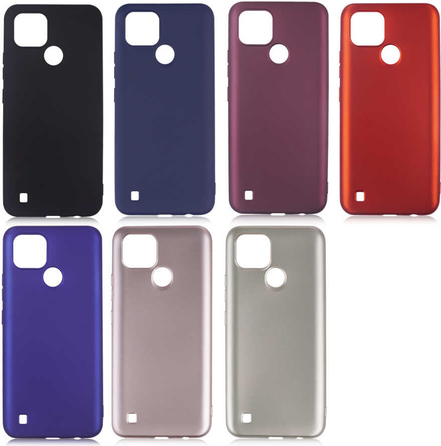 Realme C21 Kılıf Mnc Premier Silikon Kapak-Siyah