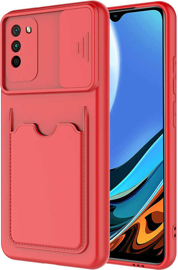 Xiaomi Poco M3 Kılıf mnc Kartix Kapak-Kırmızı